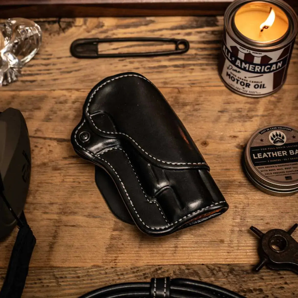 Urbanist Paddle Holster – Optics-Ready Leather OWB | Just In Case