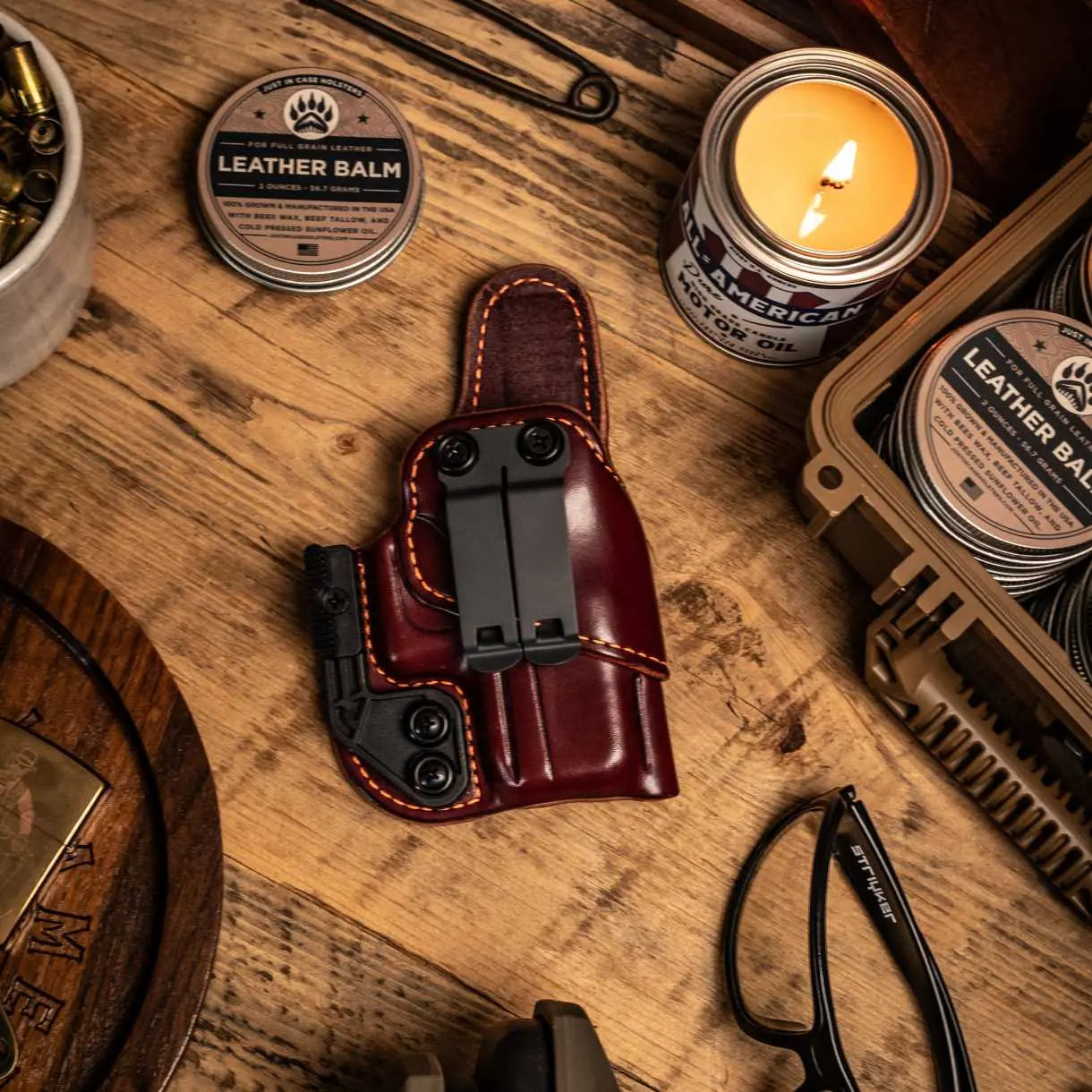 Insider IWB leather holster for a Glock 43X - Just In Case Holsters