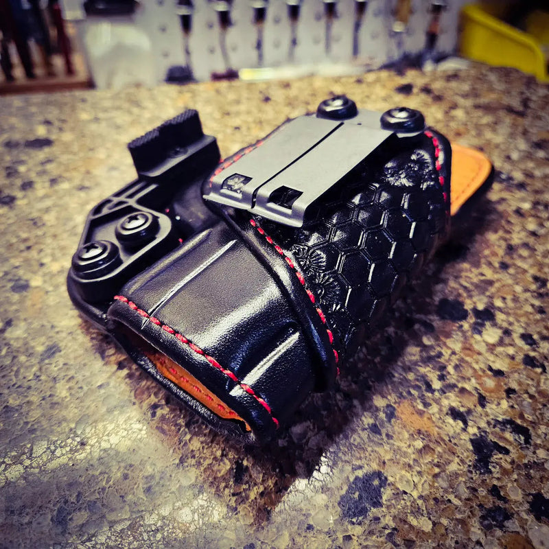 Handmade leather IWB holster by Just In Case Holsters, moulded to fit your pistol