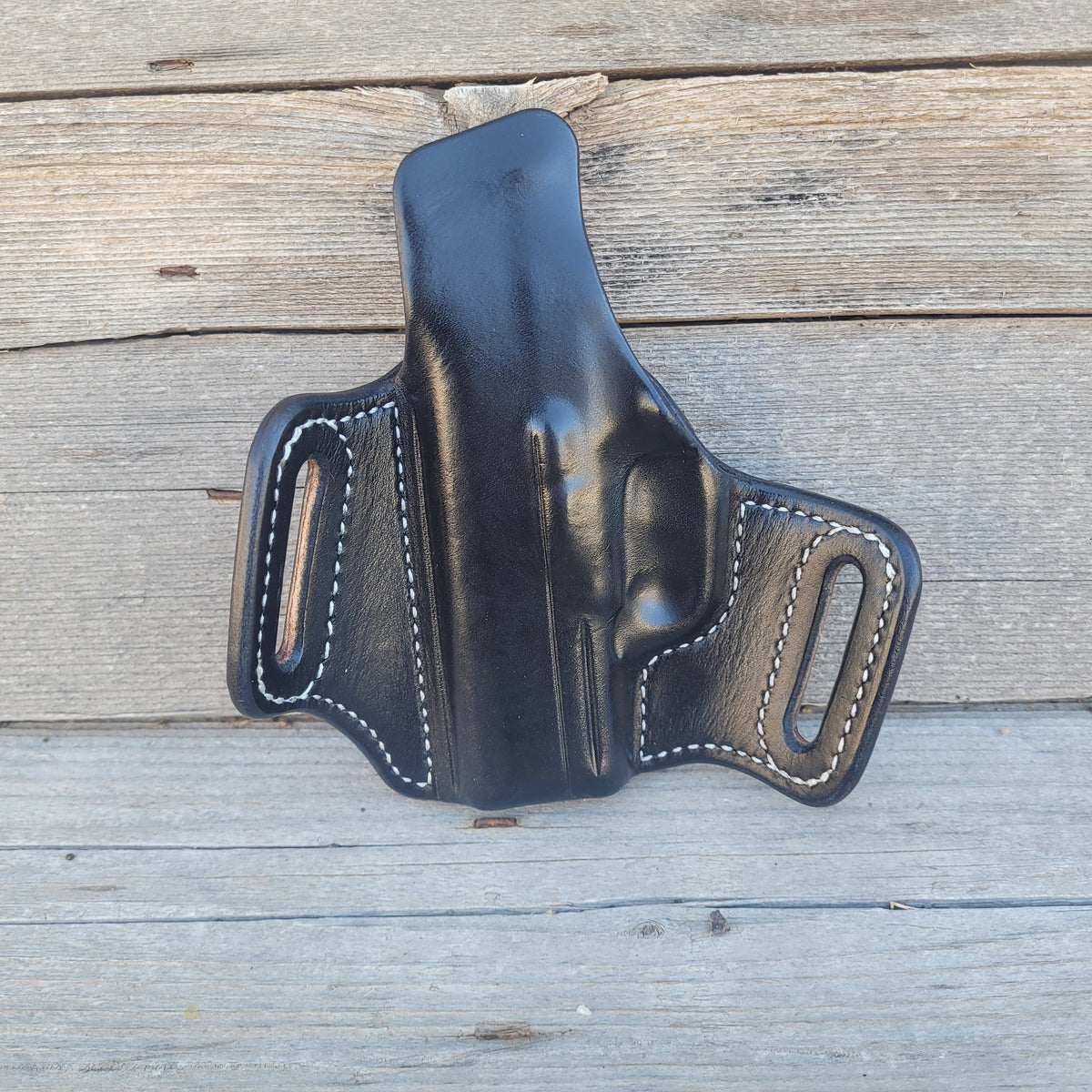Sig P365 Classic Holster Blk/Brn, White Stitching, With Partial Axe Head Stamp
