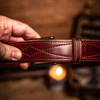 1.5" Fancy Stitch "Gun Fighter" Belt