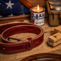 1.5" Fancy Stitch "Gun Fighter" Belt
