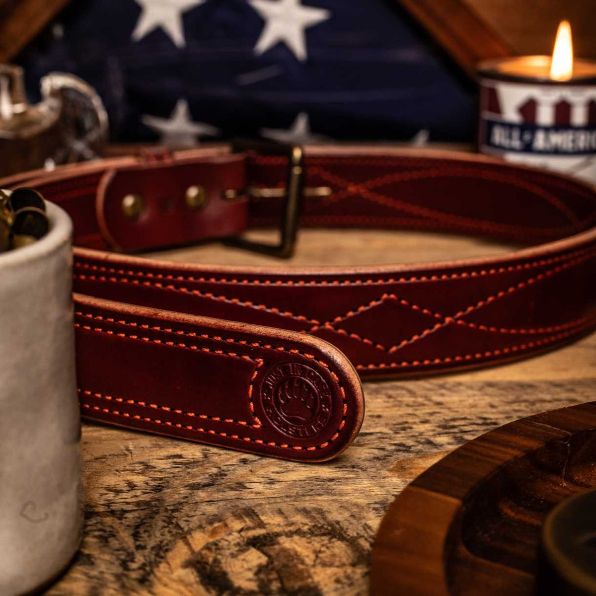1.5" Fancy Stitch "Gun Fighter" Belt