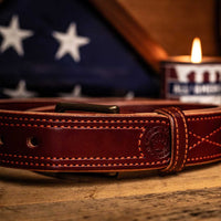 1.5" Fancy Stitch "Gun Fighter" Belt