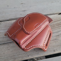 Sig P938 Classic Holster All Brown, With White Stitching